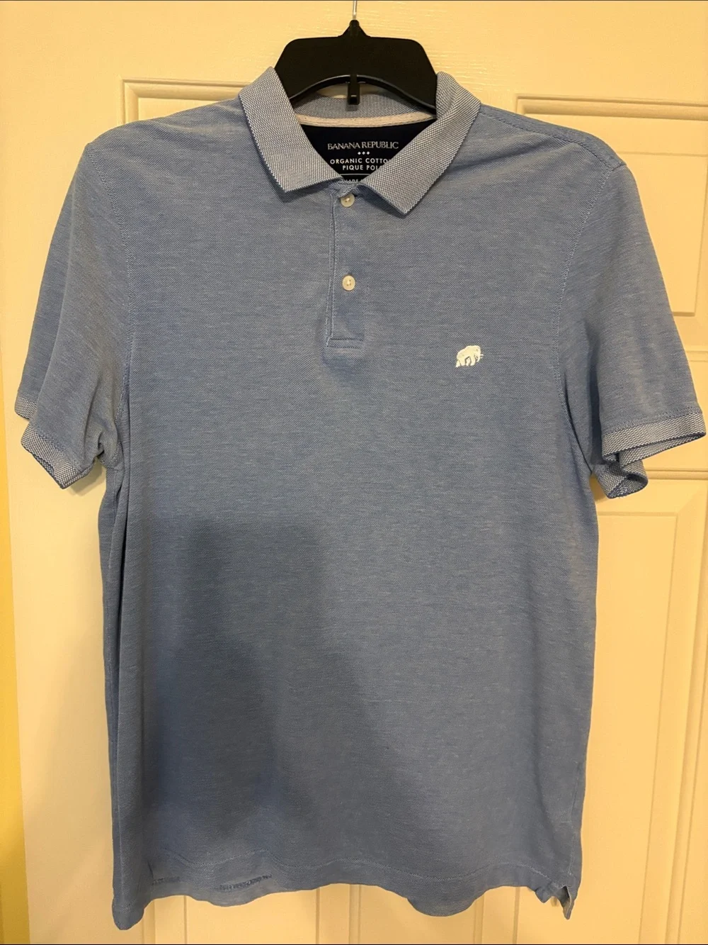 Banana Republic Men’s Sky Blue Polo with Embroidered Logo